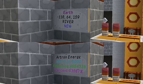 TARDIS Control Menu sign