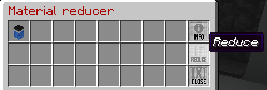 material reducing water