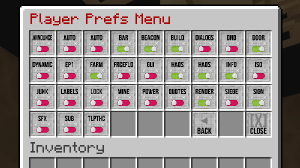 Player Prefs Menu